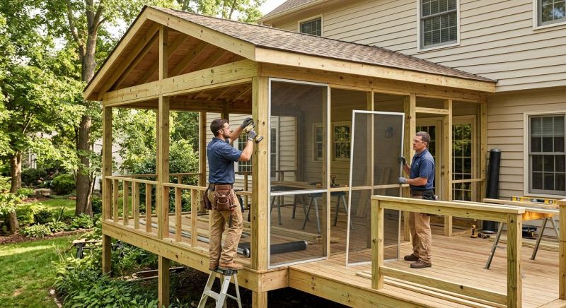 Enclosed Patio Installation