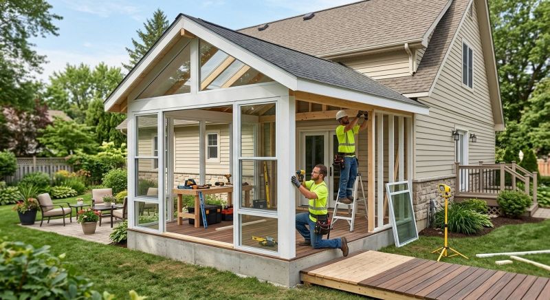 Enclosed Porch Construction in Charlotte, NC