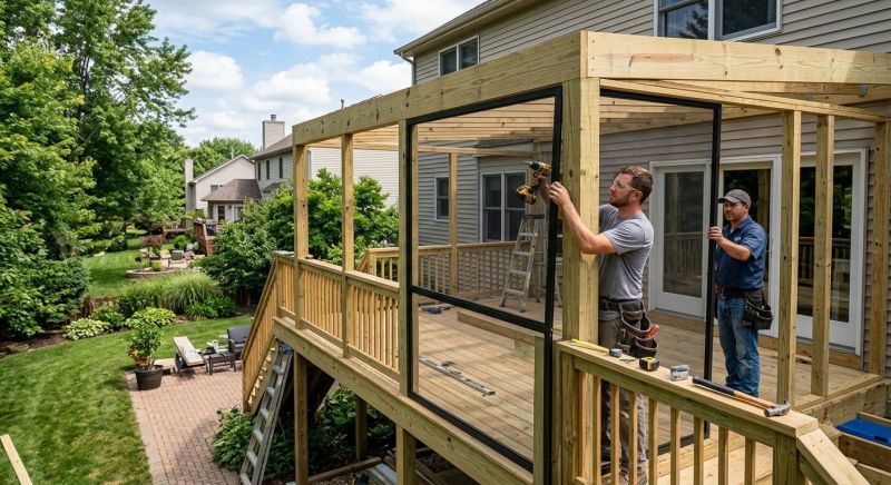 Deck Enclosure Installation in Seattle, WA