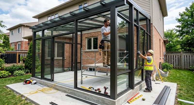 Enclosed Patio Installation in Dallas, TX