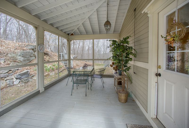Interior View of an Enclosed Porch