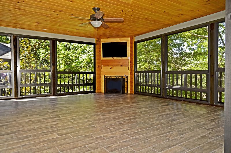 Finished Enclosed Porch with Custom Details