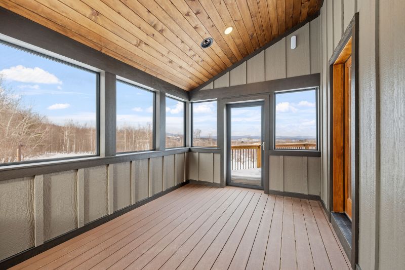 Enclosed Porch with View to the Outdoors