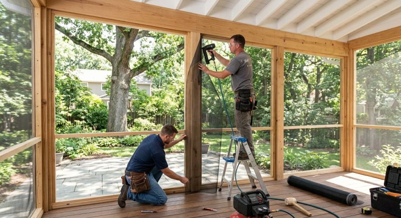 Porch Enclosure Installation in Longmont, CO