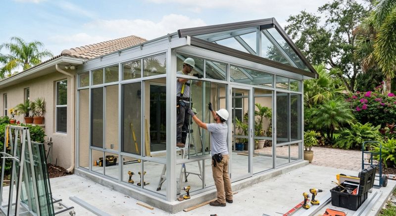 Sunroom Addition Construction in Longmont, CO
